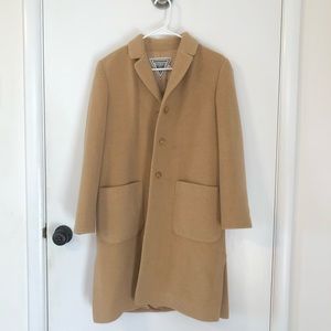 Vintage Camel Hair Wool Trench